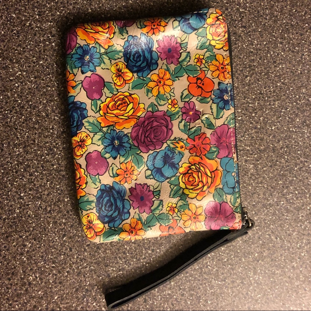 Patricia Nash Flower-Covered Makeup Bag